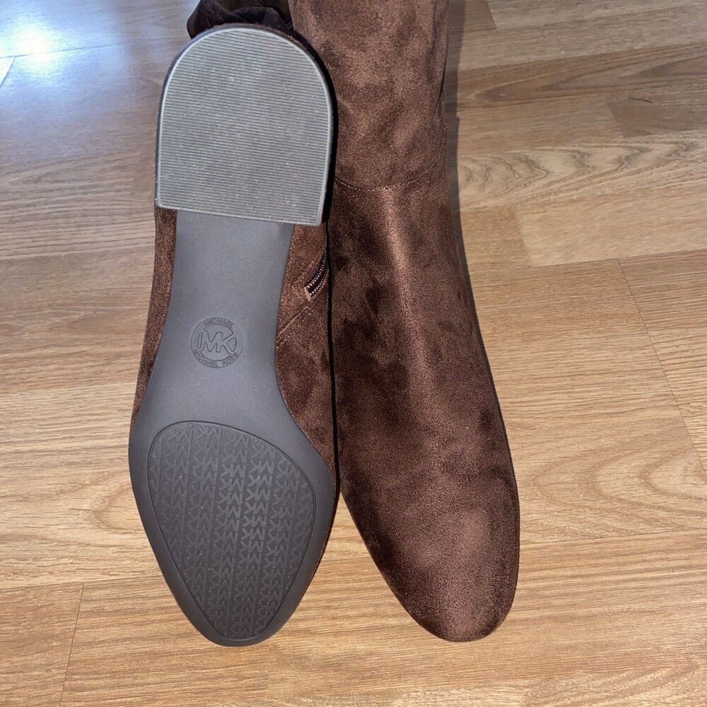 Michael Kors Boots Womens Size 9M Brown Braden Mid Knee High Suede New - Picture 6 of 10